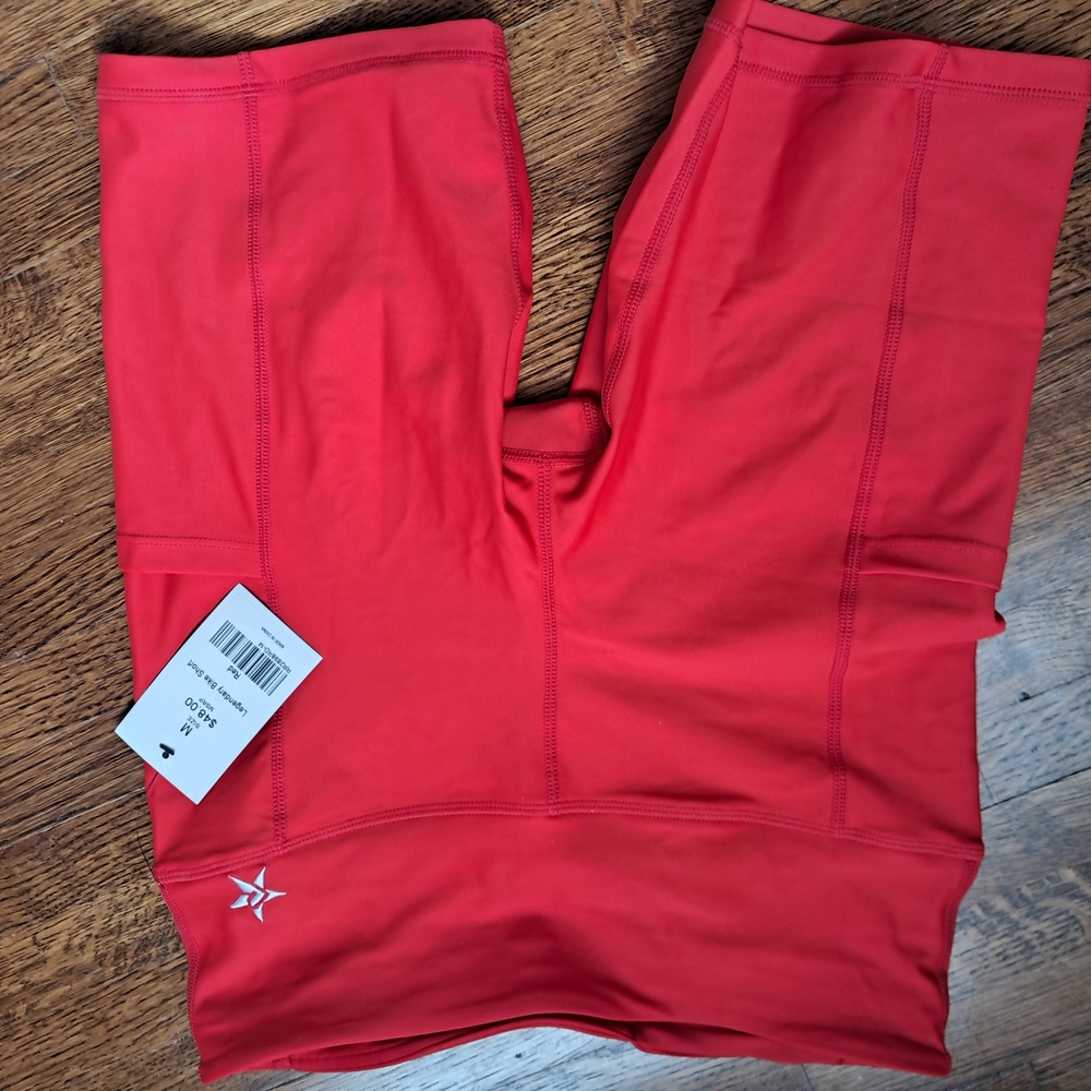 Rebel Athletics NWT Size M Red BIKE SHORTS